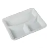 Porcelain 3-compartment menu tray