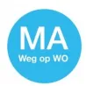 Afwasbare Sticker 'Ma weg op Wo' 19mm 500/rol