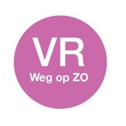 Afwasbare Sticker 'Di weg op Do' 19mm