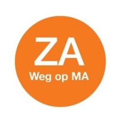 Afwasbare Sticker 'Di weg op Do' 19mm