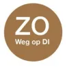 Afwasbare Sticker 'Zo weg op Di' 19mm 500/rol