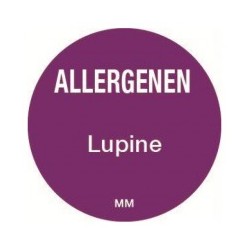 Allergie sticker 'Lupine' rond 25 mm, 1000/rol