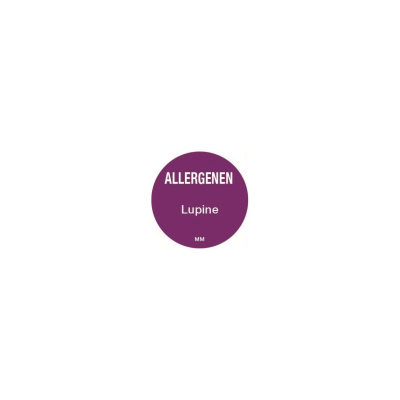 Allergie sticker 'Lupine' rond 25 mm, 1000/rol