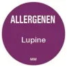 Allergie sticker 'Lupine' rond 25 mm, 1000/rol