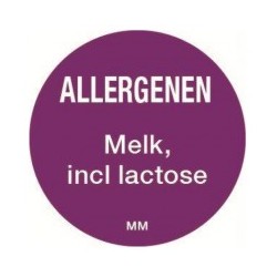 Allergie sticker 'Ei' rond 25 mm, 1000/rol