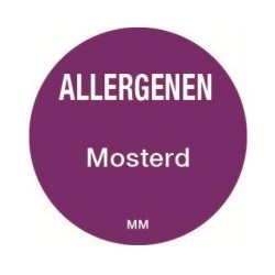 Allergie sticker 'Ei' rond 25 mm, 1000/rol