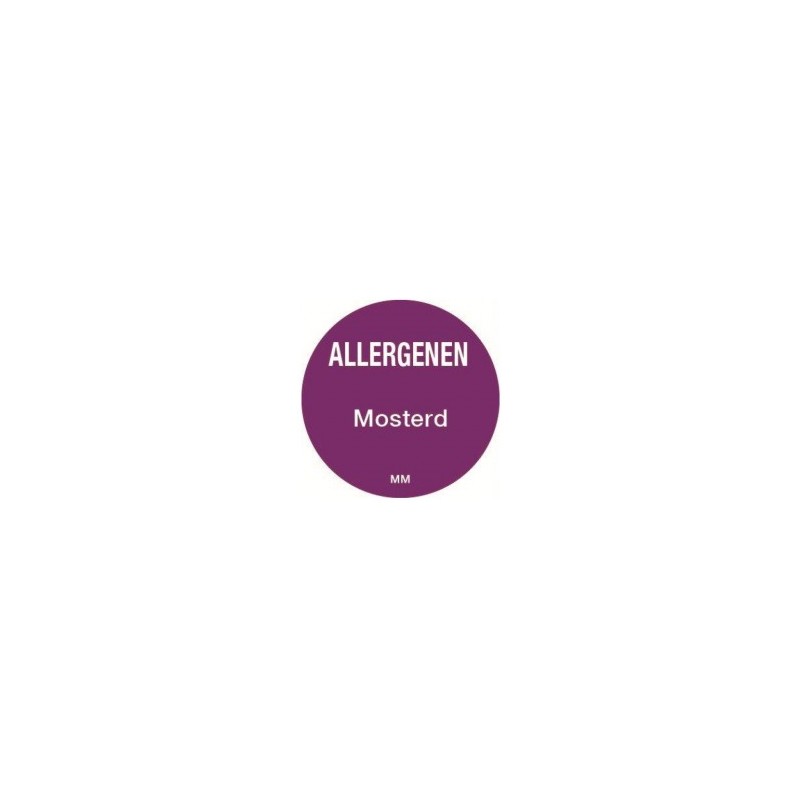 Allergie sticker 'Ei' rond 25 mm, 1000/rol