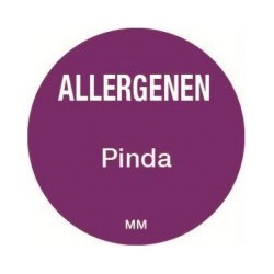 Allergie sticker 'Pinda' rond 25 mm, 1000/rol