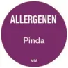 Allergie sticker 'Pinda' rond 25 mm, 1000/rol