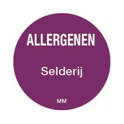 Allergie sticker 'Ei' rond 25 mm, 1000/rol