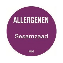 Allergie sticker 'Ei' rond 25 mm, 1000/rol