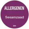 Allergie sticker 'Ei' rond 25 mm, 1000/rol