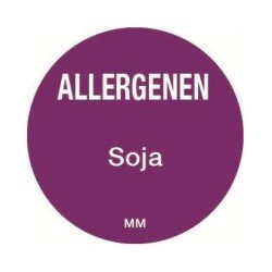 Allergie sticker 'Ei' rond 25 mm, 1000/rol