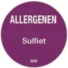 Allergie sticker 'Ei' rond 25 mm, 1000/rol