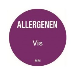 Allergie sticker 'Ei' rond 25 mm, 1000/rol