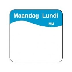 Makk. Verwijderbare Sticker 'Maandag', 1000/rol