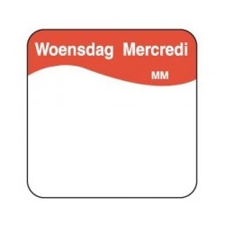 Makk. Verwijderbare Sticker 'Maandag', 1000/rol