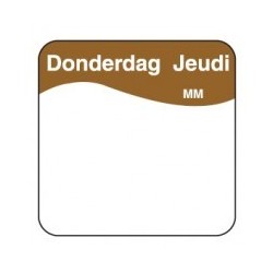 Makk. Verwijderbare Sticker 'Donderdag', 1000/rol