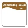 Makk. Verwijderbare Sticker 'Donderdag', 1000/rol