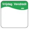 Makk. Verwijderbare Sticker 'Maandag', 1000/rol