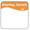 Makk. Verwijderbare Sticker 'Maandag', 1000/rol