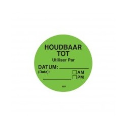 Makk. Verwijderbare Sticker 'Houdbaar Tot', 500/rol