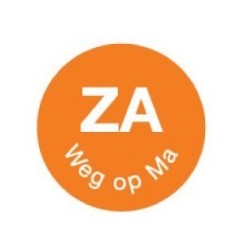 Perm. Sticker 'Za weg op Ma' 1000/rol