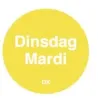 Permanente Sticker 'Dinsdag' 1000/rol