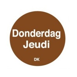 Permanente Sticker 'Donderdag' 1000/rol