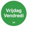 Permanente Sticker 'Vrijdag' 1000/rol