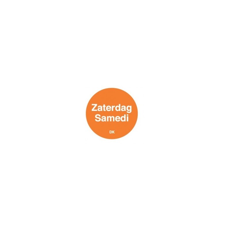 Permanente Sticker 'Zaterdag' 1000/rol