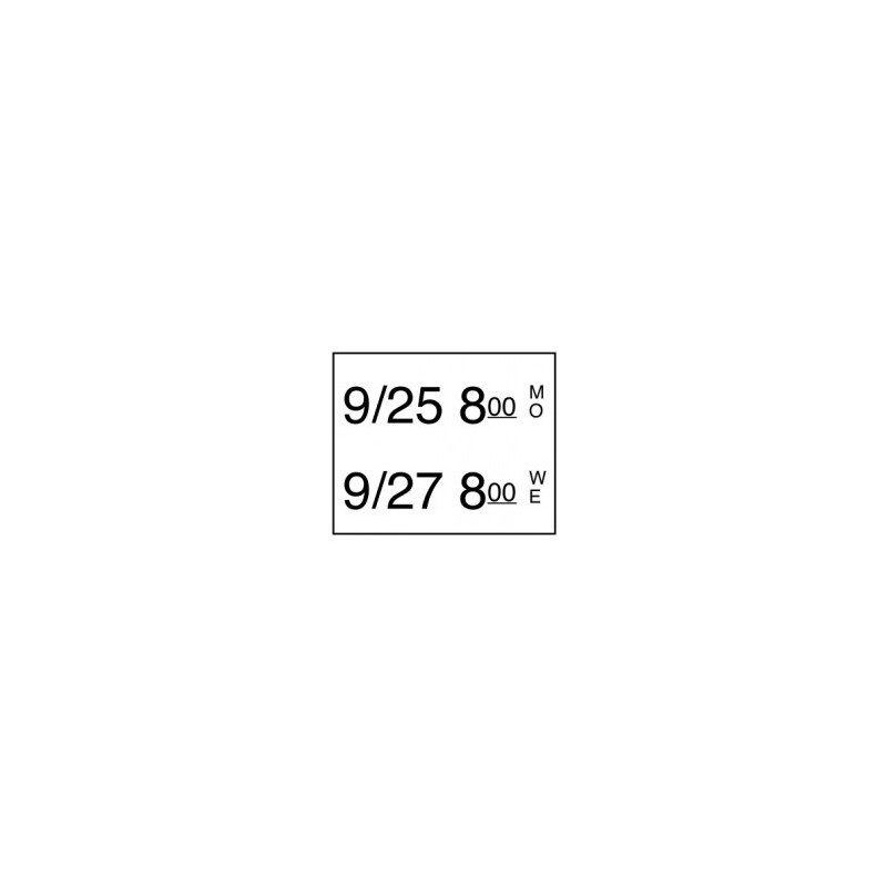 Label roll for DM3 Date Coder Easy Removable 750/Roll