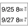 Label roll for DM3 Date Coder Easy Removable 750/Roll