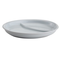 2-compartment Porcelain Plate