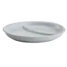 2-compartment Porcelain Plate