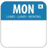 Vogue Food Label 'Monday', 1000/roll