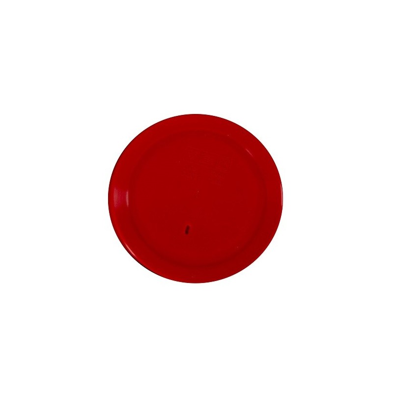 Rond deksel rood