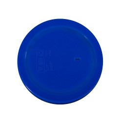 Rond deksel blauw