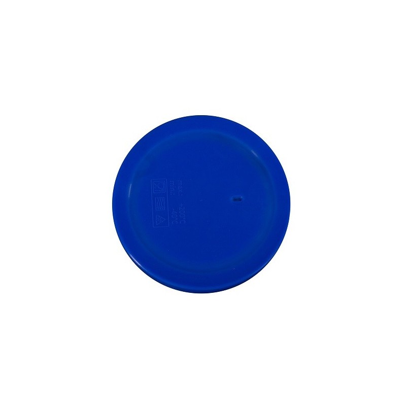 Rond deksel blauw