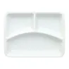 Porcelain 3-compartment menu tray