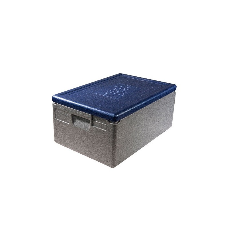 Thermobox 1/1 GN  premium 21 cm gray/blue