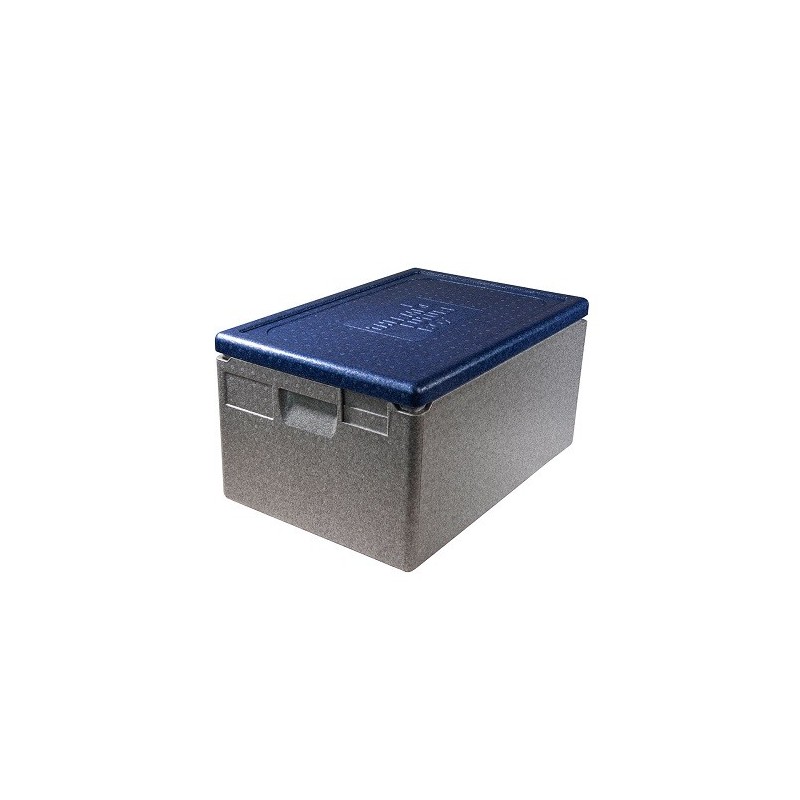 Thermobox 1/1 GN  premium 25 cm gray/blue