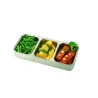 Duo 3-Compartment dish stainless steel