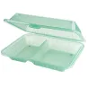 PP 2-compartment dish green (12 st)