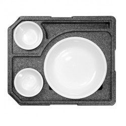 Diner box +2 black (no crockery)