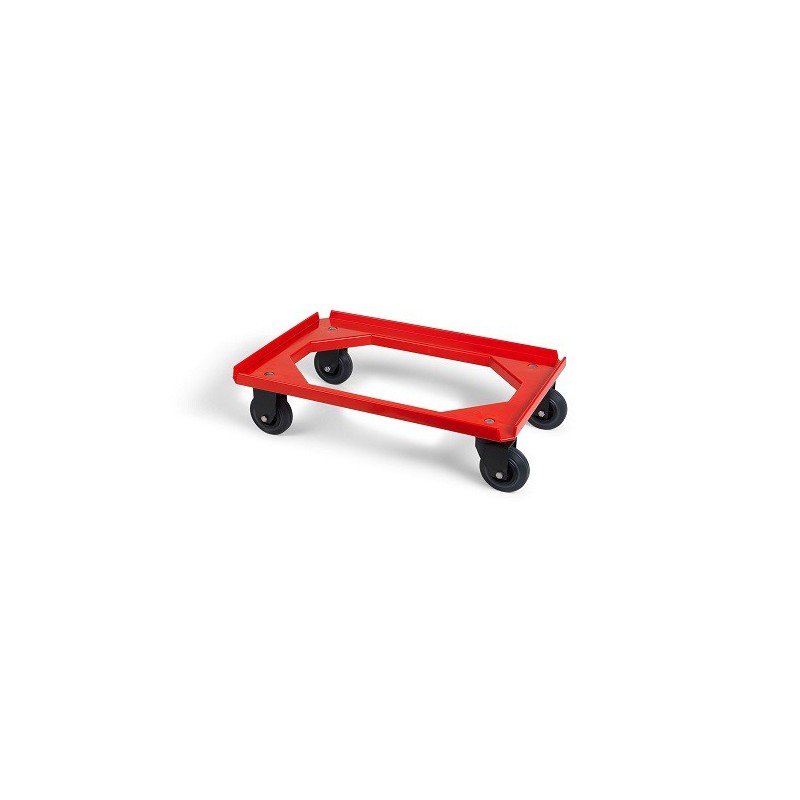 Dollie mover| rubberen wiel | rood