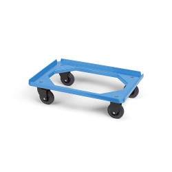 Dollie Mover rubberen wiel | blauw